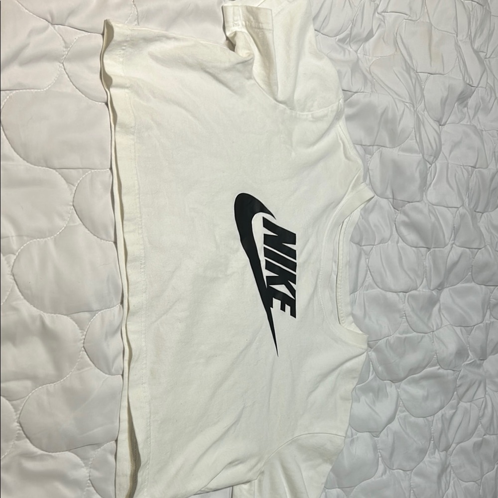 Nike White Crop Top